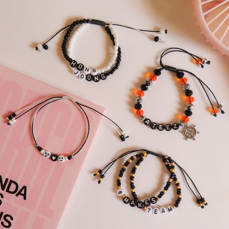 Pulseiras Star 1117, Thanxx, 8 makes 1 team, Hongjoong - ATEEZ