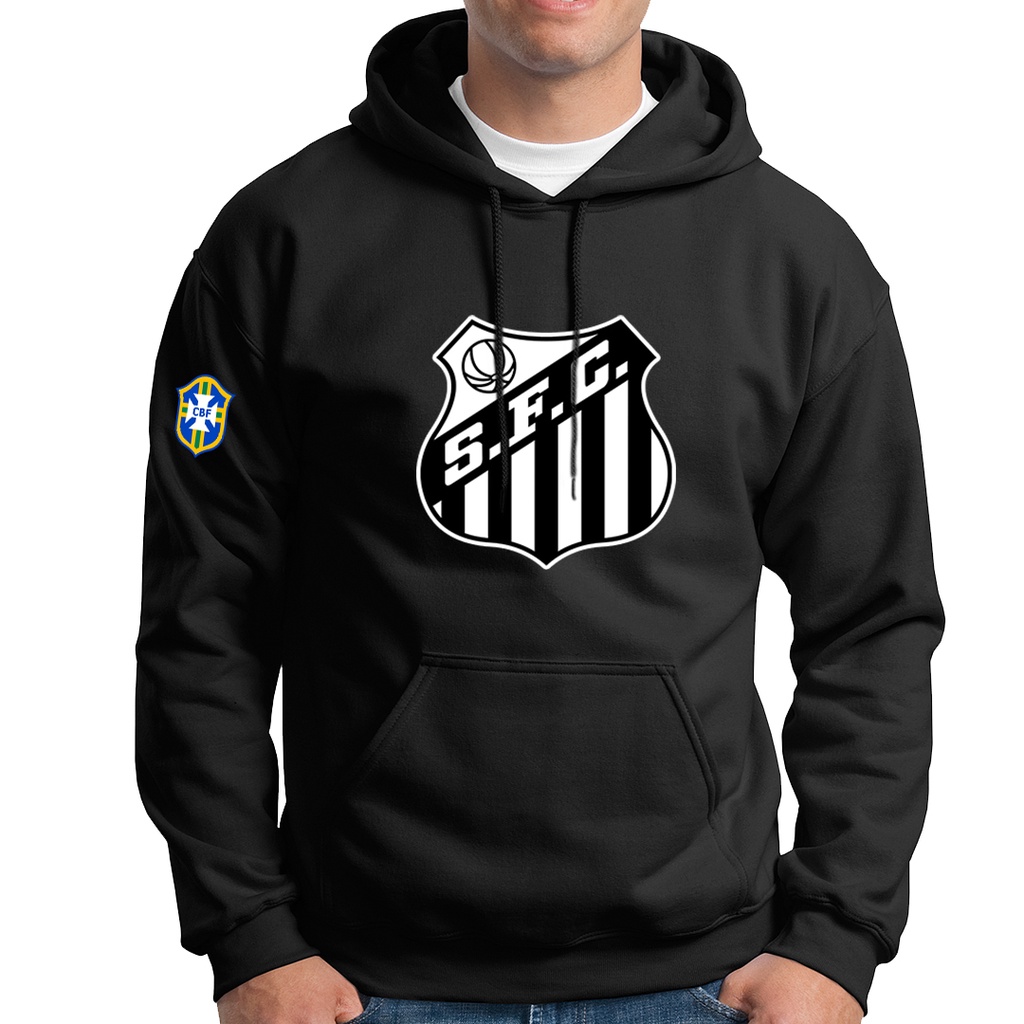 Moletom SANTOS FC Time de Futebol Torcida Blusa de Frio | Shopee Brasil