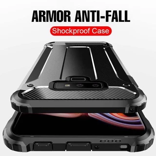 Samsung Galaxy Nota 9 8 S9 S9Plus S10 S10Plus S8 S8Plus Armadura Híbrida Antiqueda TPU + PC Capa Dura Amortecedora Antichoque Resistente