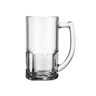 Caneca de Chopp Vidro 355 ml Transparente Sublimação Promocional Resinado