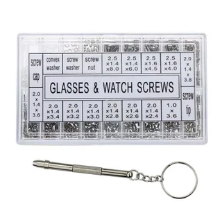 Kit 1.000 Micro Parafuso Óculos Relógio Celular Diy Rc Porca arruela conserto