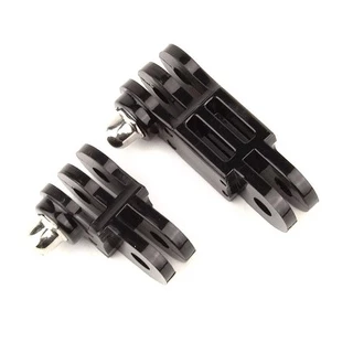 1 Longo + 1 Curto Mesma Direção Adaptador De Montagem De Juntas Retas Para Braços De Extensão De Câmera GoPro Action