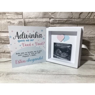 Caixa para anunciar a gravidez para vovó e vovô (12x13) em Oferta na Shopee