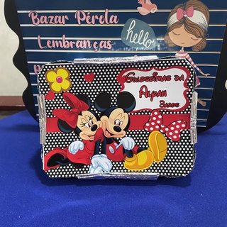 kit 10 Marmitinhas personalizada Miniie e Mickey