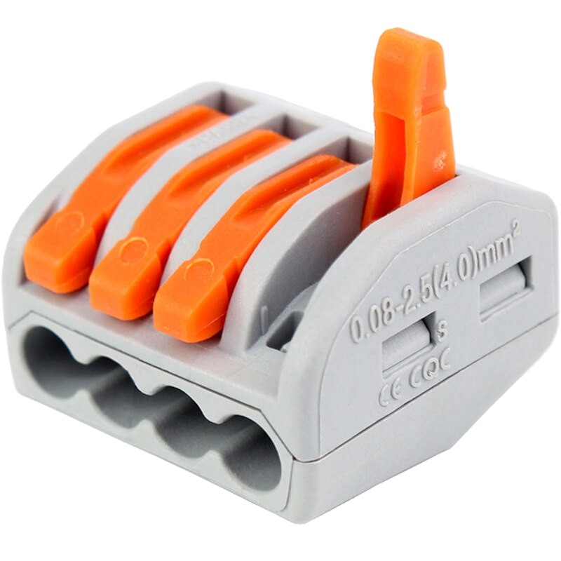 Conector Borne Emenda de Fios Derivação 4 Fios PCT214 | Shopee Brasil