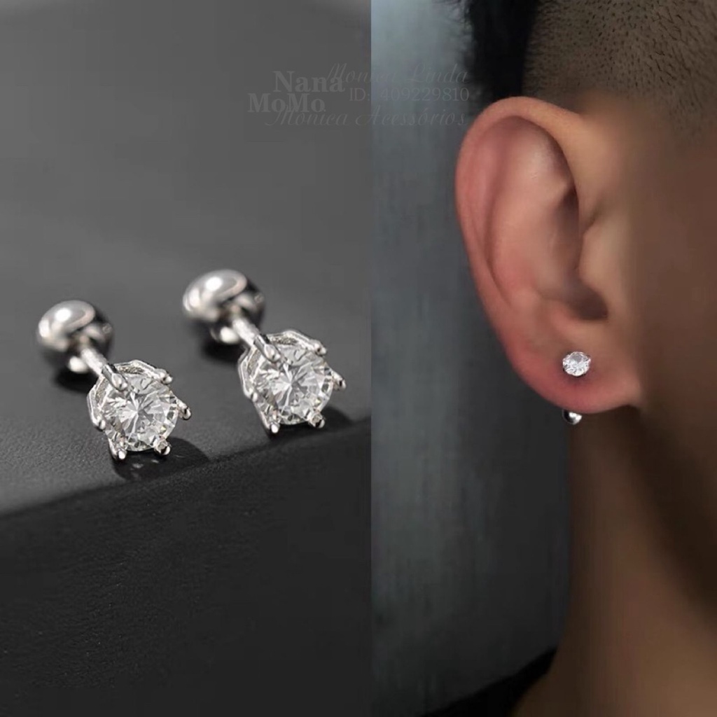 Piercing Tragus Cartilagem orelha Ponto De Luz Zirconia Aço