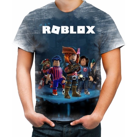 Camiseta bidimensional do jogo ROBLOX 3D, impressão digital