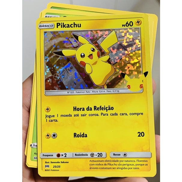 Mew Dourado Foil Celebrações Pokémon Carta Português 25/25