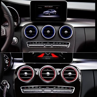 Para Mercedes Benz GLC GLA CLA Classe A B C C180 A200 GLC220 CLA250 Saída De Ar Condicionado Do Carro Adesivo Decorativo