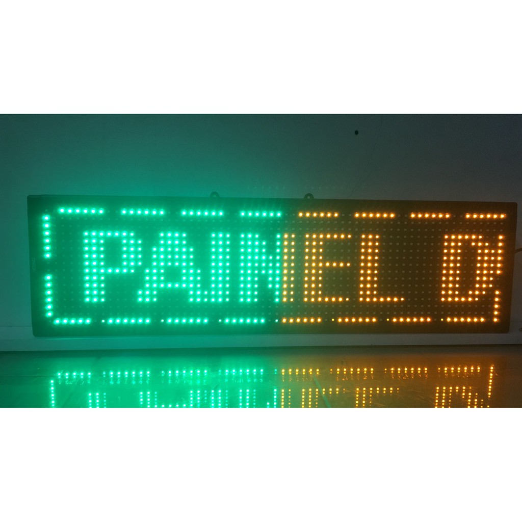 Mini Display Eletrônico Led Verde Painel Letreiro Crachá para