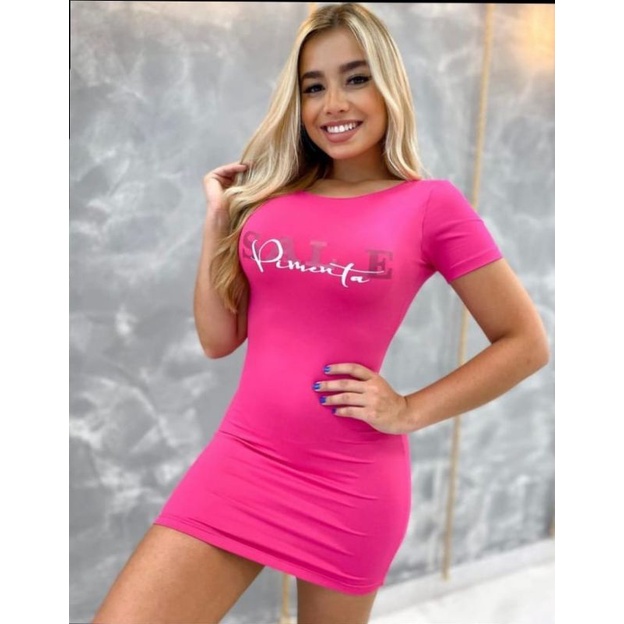 Vestido com Manga Sal e Pimenta | Shopee Brasil