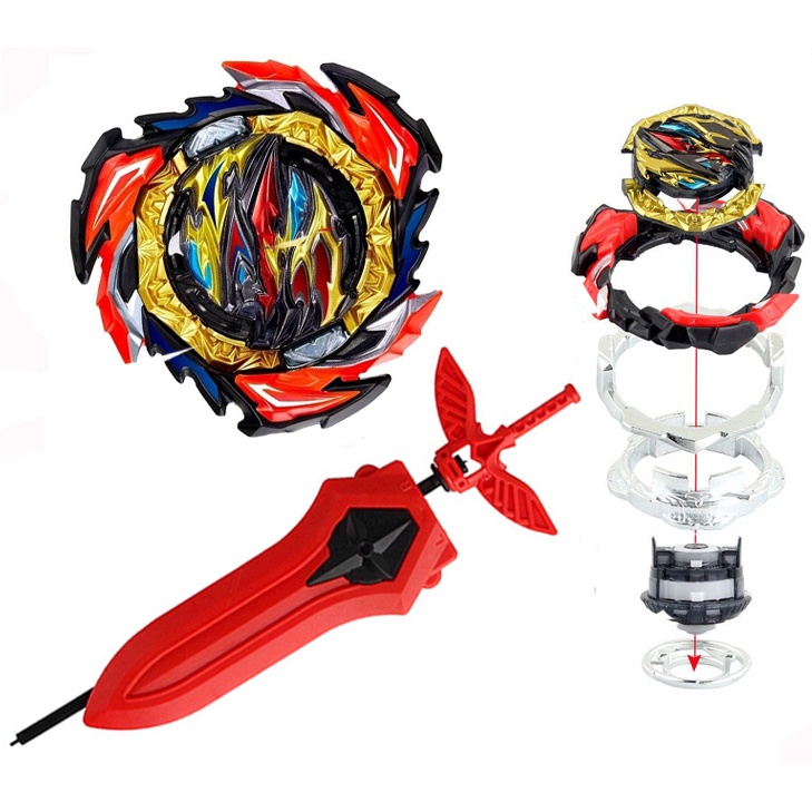 Brinquedo Infantil Beyblade Burst B-73 Strike God Valkyrie.Mugen Lançador  De Fantasia + Aderência