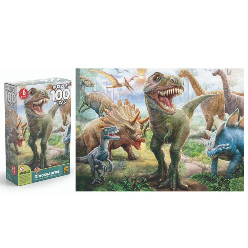 Quebra-Cabeça Grow 2000 Peças Dinossauros - 4266