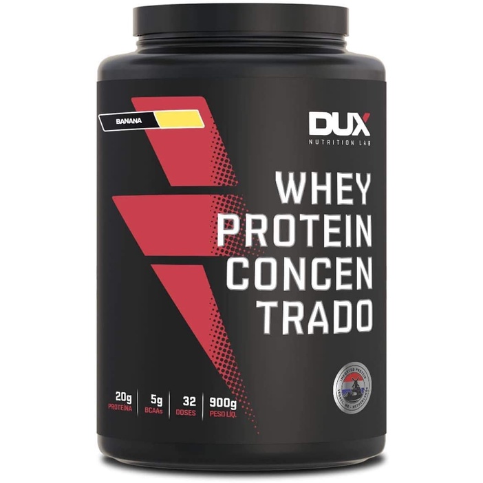 WHEY PROTEIN CONCENTRADO BANANA – POTE 900 g Dux Nutrition