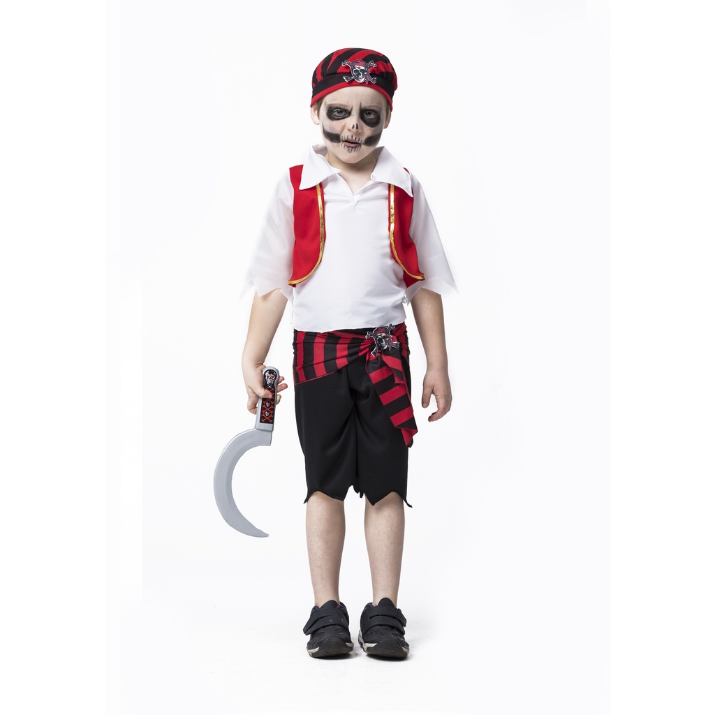 Fantasia Pirata Infantil Halloween Roupa Festa