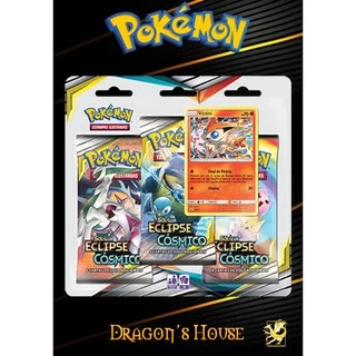 Eclipse Cósmico Sol e Lua 12 - Triple Pack - Vicctini Pokémon