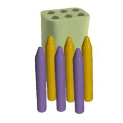 MOLDE DE SILICONE VELA PALITO N.12 06 CAV (FORMAS)