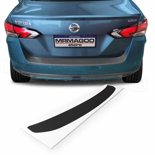 Soleira da Mala NISSAN VERSA 2021 2022 2023 2024 Adesivo Preto Fosco Acessórios para Carro