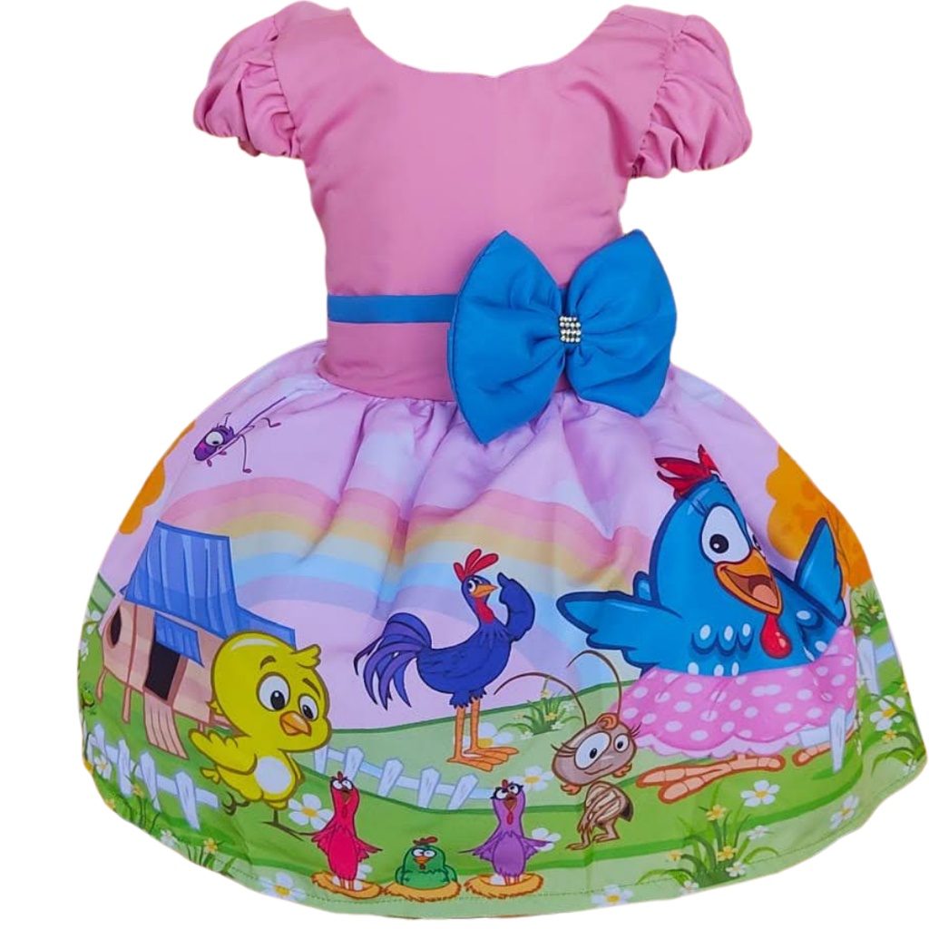 Roupa de aniversário 2024 da galinha pintadinha