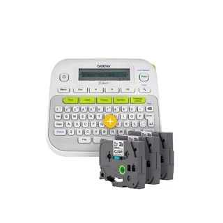 Combo Rotulador Eletronico Ptd210 Brother + 3 Fitas Tze231