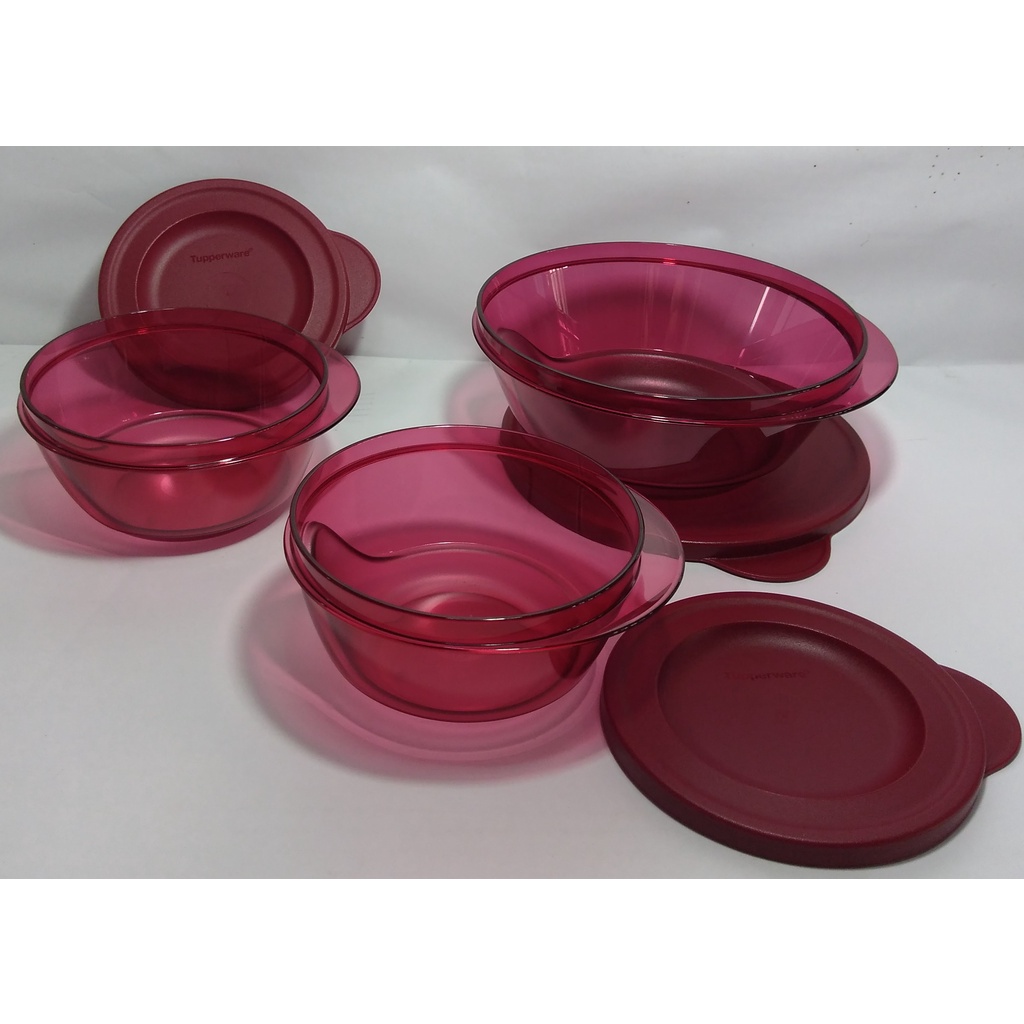 Tupperware 1ºNível PDA 122021 Tigelas Design em Policarbonato - kit 3  peças 807031