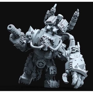 The ImmOrkan Joe Mad Max style Orc Warboss Miniatura RPG Warhammer 40k Pathfinder DND wargames