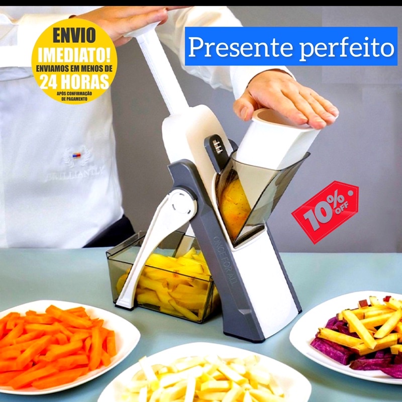 Mandoline Ralador E Multiprocessador De Alimentos Multifuncional Food