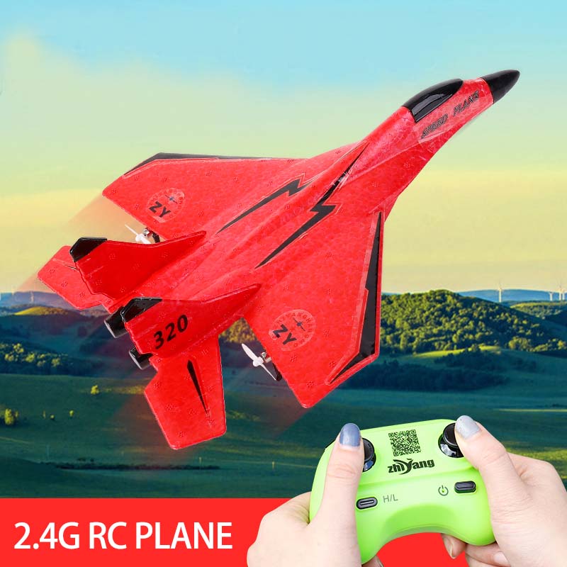 V17 rc avião 2.4g 6ch controle remoto rc aviões lutador hobby planador  aviões rc avião zangão epp espuma brinquedos para meninos crianças presente  - AliExpress
