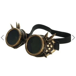 Óculos Steam Punk Spike Vintage Mad Max Retro Gótico Cosplay Festa Presente Halloween Anime