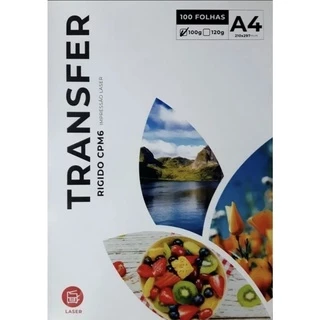 500fls A4 Transfer Laser Acrílico Plastico 100g Nasus Ink