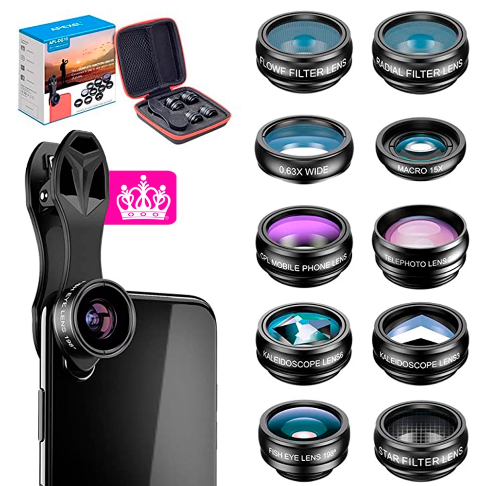 Kit 10 Lentes De Câmera Variadas Para Smartphone Celular Tablet ...
