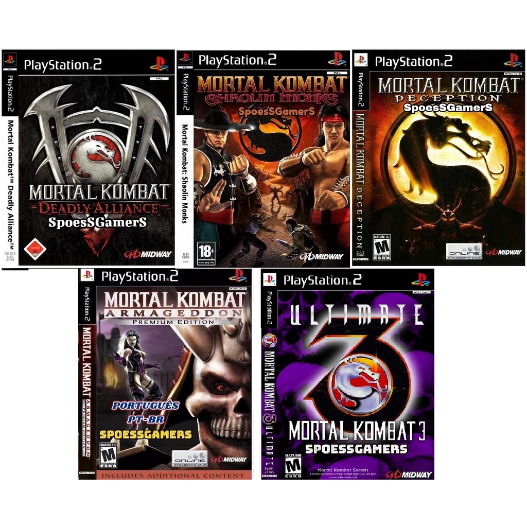 Todos los Mortal Kombat para PS2 