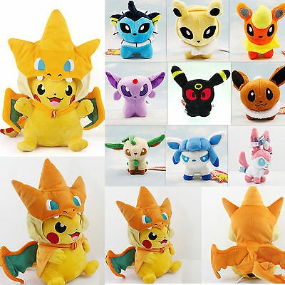 Pelúcia Turma Pokémon EVOLUÇÃO EEVEE MINI (14-17cm) - 8 itens/lote