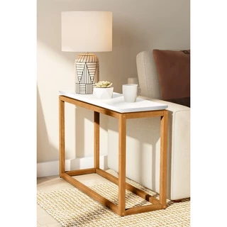 Mesa De Apoio Supreme Com Pés Em Madeira Maciça