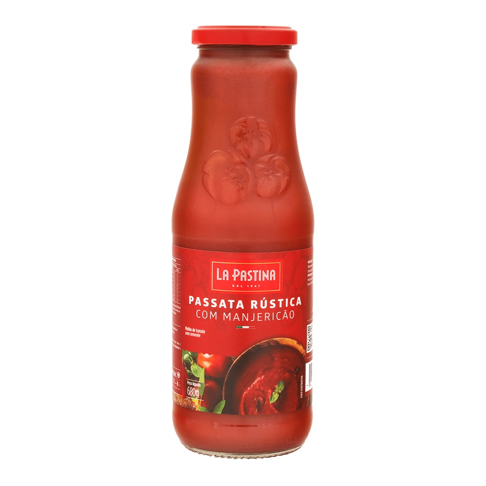 Molho De Tomate Passata Rústica C Manjericão La Pastina 680g Shopee Brasil