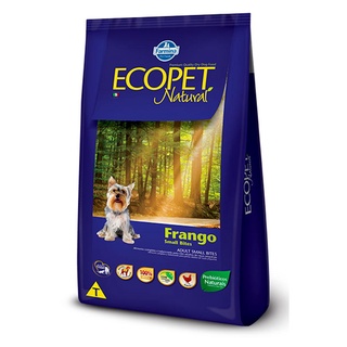 Ração Ecopet Natural Cães Adultos Raças Pequenas Frango – 3kg