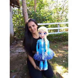 Boneca Elsa Grande Frozen 55cm Disney Original Baby Brink – Maior