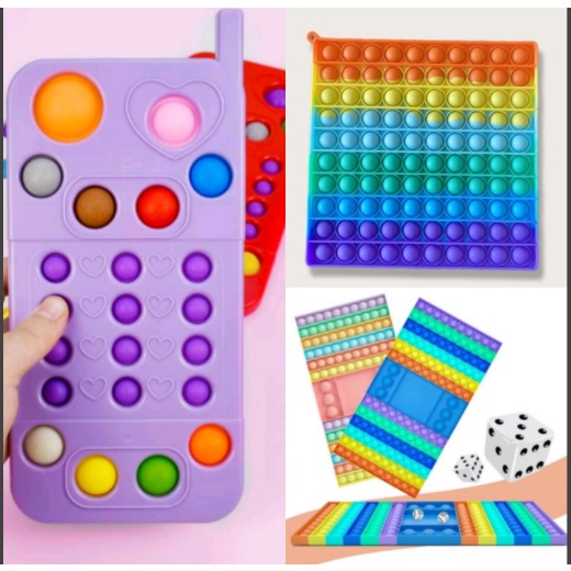 Tabuleiro Jogo Pop It Fidget Toy Dados Oval - ARTX - Jogos de