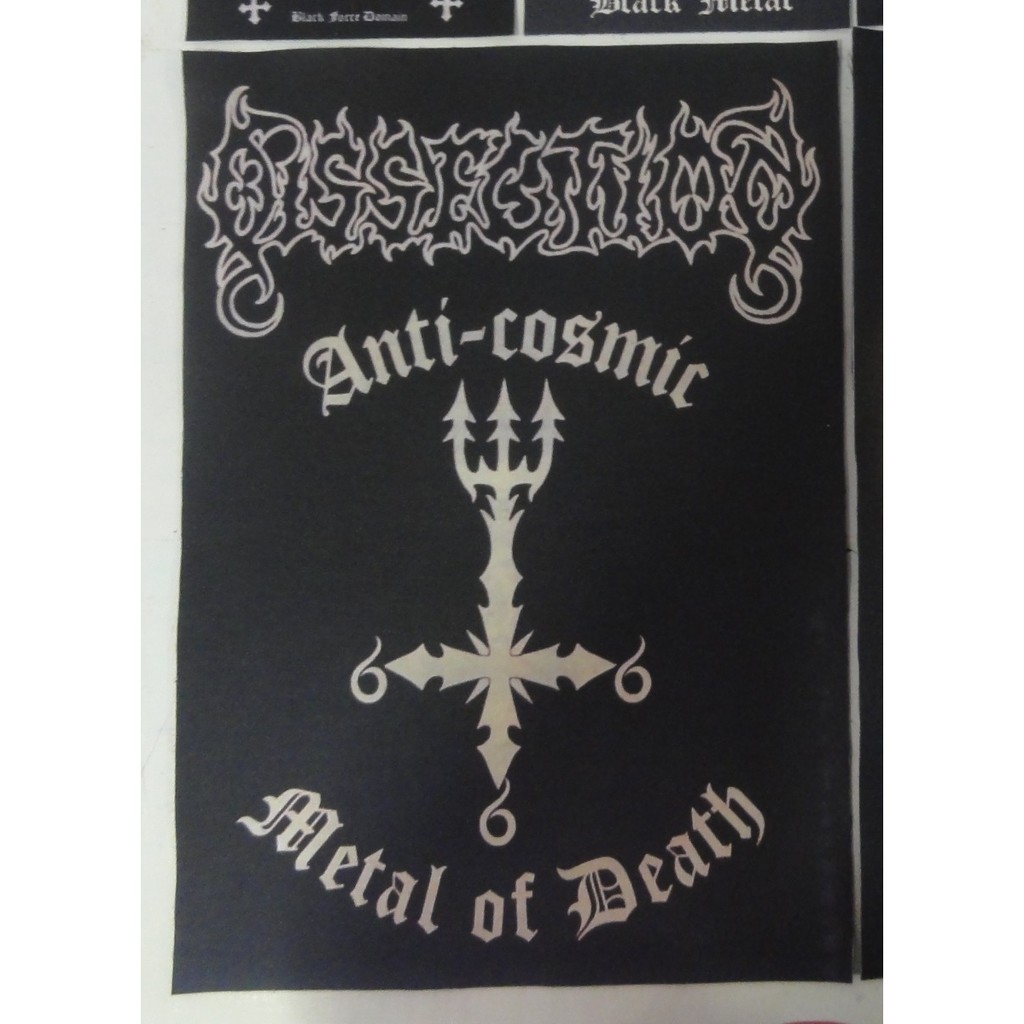 Backpatch Dissection Anti-cosmic Metal Of Death 666 - 28x20 | Shopee Brasil