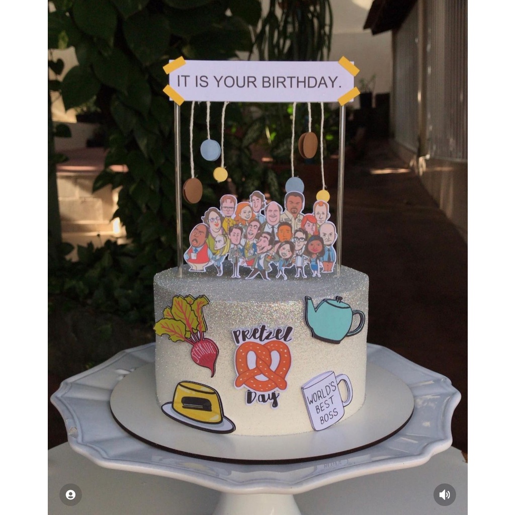 Topo de bolo The Office Shopee Brasil