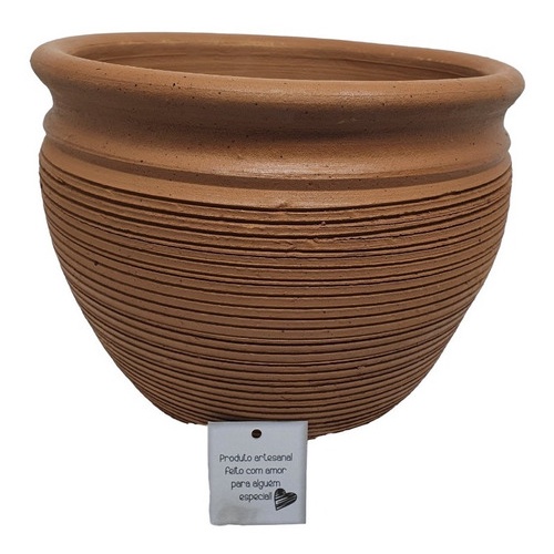 Vaso De Barro Rústico Para Plantas Jardim Flores Babado 21cm | Shopee ...