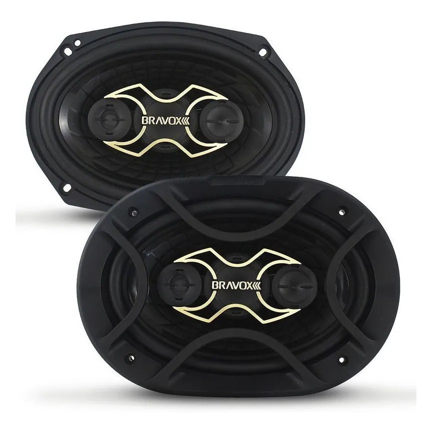 Alto Falante Bravox B4x69 G 6x9 Gold Polegadas Quadriaxial