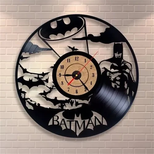 Batman DC 04 - Relógio Disco De Vinil Decoração