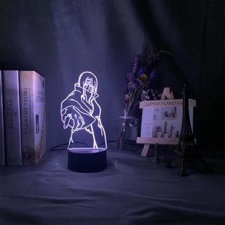 Anime Naruto Itachi Uchiha Figure Lâmpada Led Noturna Jagermeister