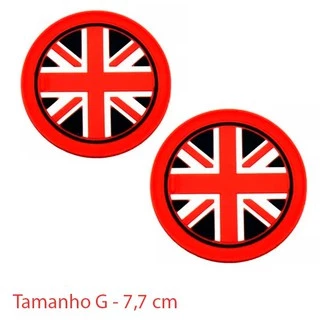 Acessório 02 Par Porta Copo De Borracha Para Carro Mini Cooper 7,7cm