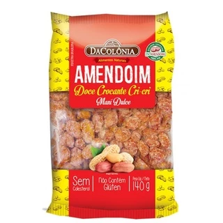 Amendoim Doce Crocante Cri-cri - DaColônia 140g Produtos Naturais