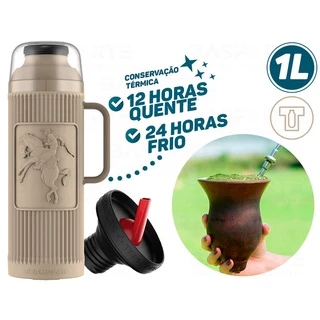 Garrafa Térmica Termolar Chimarrita Água Chimarrão Café 1l