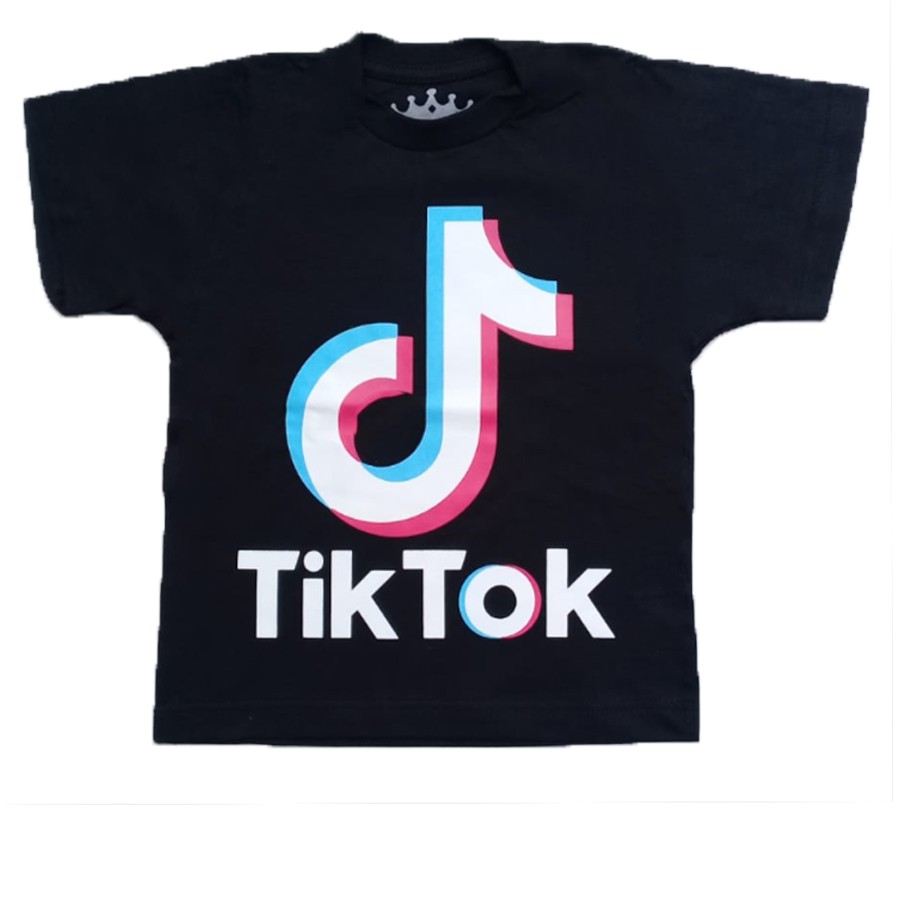 Camiseta Camisa Tik Tok Algod o Tamanho 2 ao 12