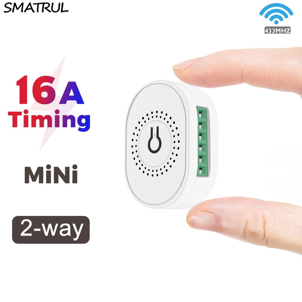 Smatrul 16a Mini Interruptor De Relé De Controle Remoto Sem Fio Rf433Mhz Smart Household Led Luzes 85v-250v