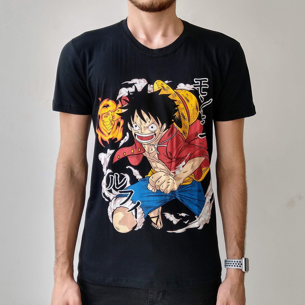 Camiseta One Piece Luffy Camisa Blusa Anime Promoção Roupa em Promoção na  Americanas